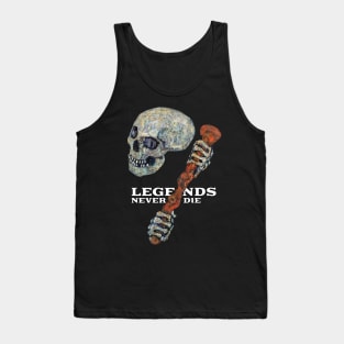 Antique Skull Legends Never Die Tank Top